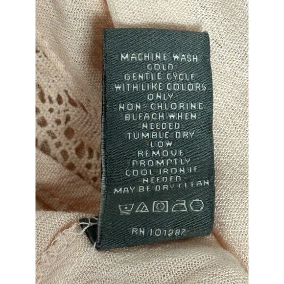 Neiman Marcus Women's Tie Neck Long Sleeve Pullover Top in Blush Pink - Sz M - Picture 6 of 6